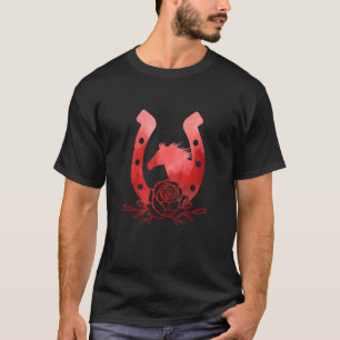Retro-Grafik Pferdeliebhaber Reitsport Reiter Pfer T-Shirt