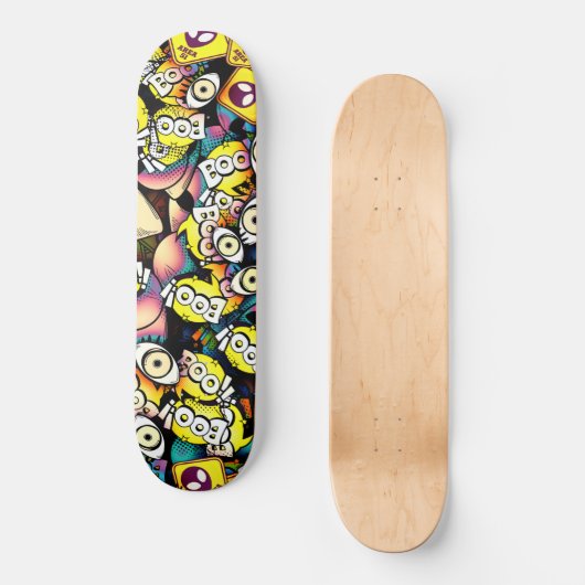 Retro-Grafik Skateboard (Vorderseite)