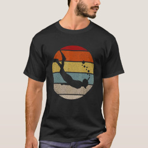 Retro-Grafik-Snorkler-Taucher-Tauchen-Schnorchel T-Shirt