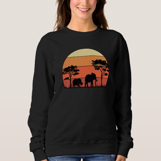 Retro-Grafik Tierpfleger Zoo Pfleger Tierliebe Sweatshirt (Vorderseite)
