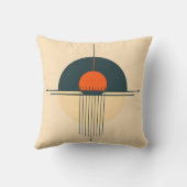 Retro-Grafikdesign Kissen (Rückseite)