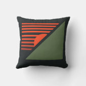 Retro-Grafikdesign Kissen (Rückseite)