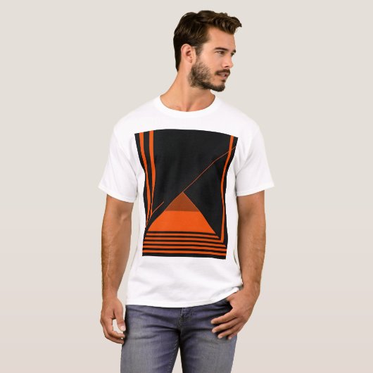Retro-Grafikdesign T-Shirt (Vorne ganz)
