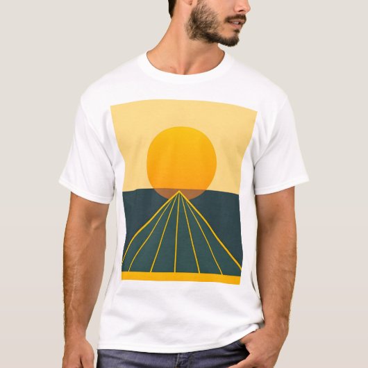 Retro-Grafikdesign T-Shirt (Vorderseite)