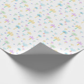 Retro-Grafikpalmen  Geschenkpapier (Ecke)