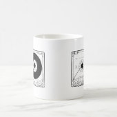 retro grafische Vintage T - Shirtkassette der Kaffeetasse (Mittel)