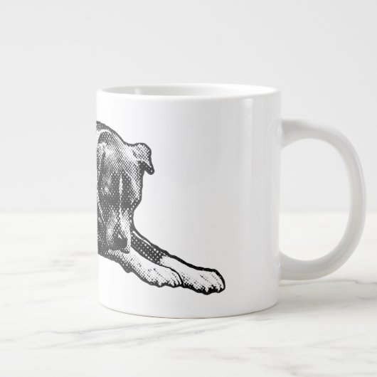 Retro Grain Hund Tasse (Rechts)