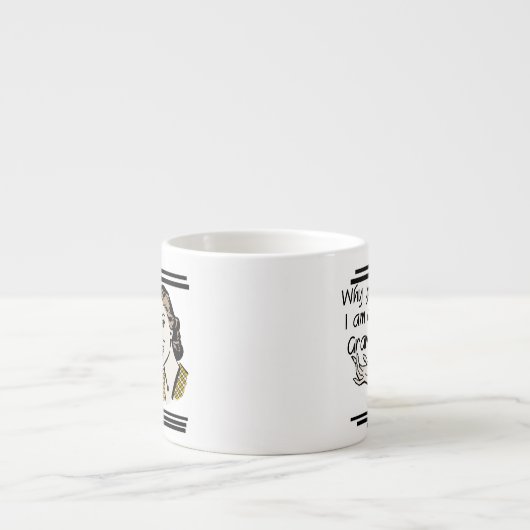 Retro Gram Geschenke Espressotasse (Vorderseite)