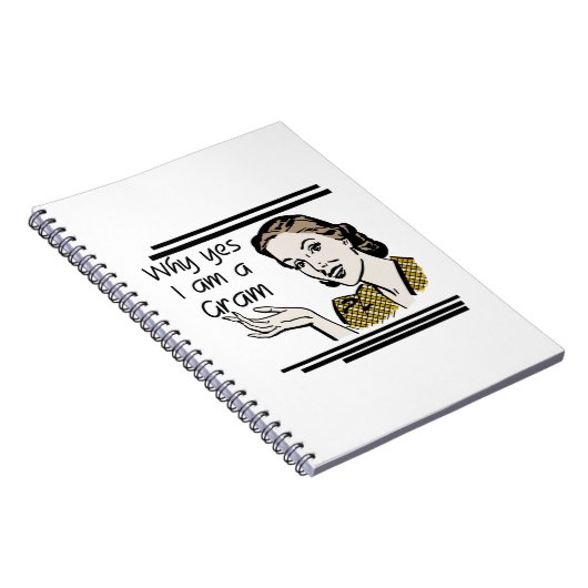 Retro Gram Geschenke Notizblock (Rechte Seite)