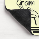 Retro Gramm-T-Shirts und Geschenke Mousepad (Ecke)