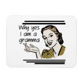 Retro Gramma Geschenke Magnet (Horizontal)