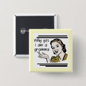 Retro Gramma T - Shirts und Geschenke Button (Vorne & Hinten)