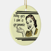 Retro Grammie T - Shirts und Geschenke Keramik Ornament (Rechts)