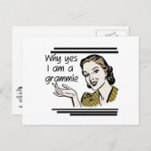 Retro Grammie T - Shirts und Geschenke Postkarte (Vorne/Hinten)