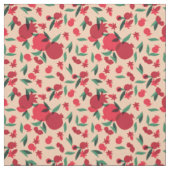 Retro-Granatfrüchte-Blätter botanisch Stoff (Muster)
