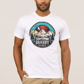 Retro Granby Ranch Ski T-Shirt (Vorderseite)