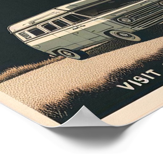 Retro Grand Canyon Adventure Poster (Ecke)