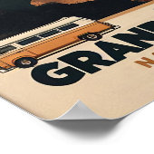 Retro Grand Canyon Adventure Poster (Ecke)