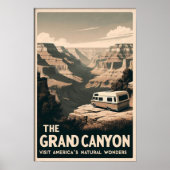 Retro Grand Canyon Adventure Poster (Vorne)