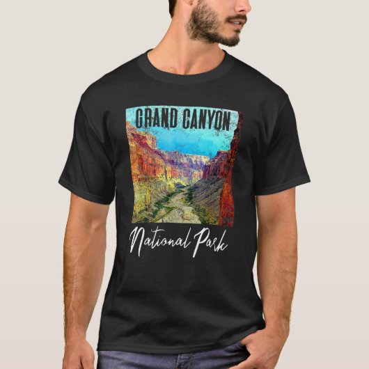 Retro Grand Canyon Nationalpark Liebe T-Shirt (Vorderseite)