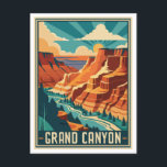 Retro Grand Canyon Nationalpark Postkarte<br><div class="desc">Retro Grand Canyon Nationalpark. Das ideale Geschenk für die Liebhaber des Grand Canyon Nationalparks.</div>