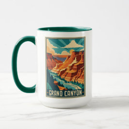 Retro Grand Canyon Nationalpark Tasse