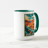 Retro Grand Canyon Nationalpark Tasse (VorderseiteRechts)