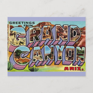 Retro-Grand-Canyon-Postkarte Postkarte