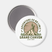 Retro Grand Canyon Wandern Magnet (Vorderseite/Rückseite)