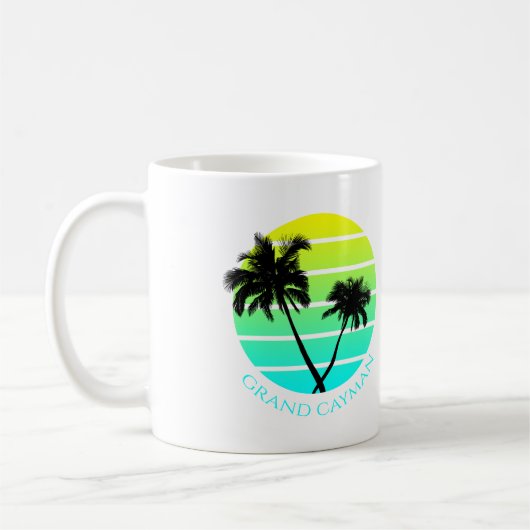 Retro Grand Cayman Islands Kaffeetasse (Links)