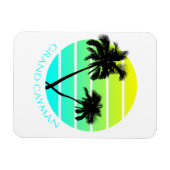 Retro Grand Cayman Islands Magnet (Horizontal)