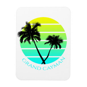 Retro Grand Cayman Islands Magnet