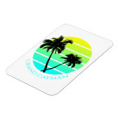 Retro Grand Cayman Islands Magnet (Linke Seite)