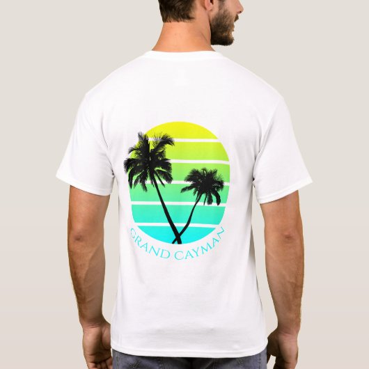 Retro Grand Cayman T-Shirt (Rückseite)