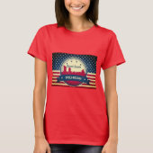 Retro Grand Rapids Michigan Skyline T-Shirt (Vorderseite)