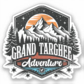 Retro Grand Targhee Ski Aufkleber (Vorderseite)