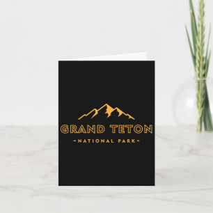 Retro Grand Teton Nationalpark Wyoming Est 1929 H Karte
