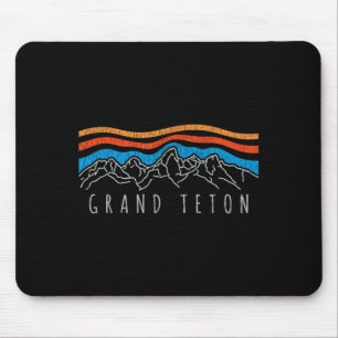 Retro Grand Teton Nationalpark Wyoming Vintage Mousepad