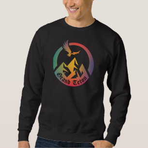 Retro Grand Teton Wandern T - Shirt