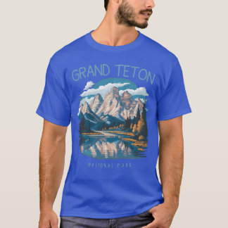 Retro Grandeton Jenny Lake Nationalpark Vintage M T-Shirt