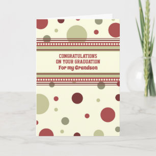 Retro Grandson Herzlichen Glückwunsch Abschluss Karte