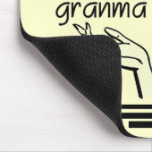 Retro Granma T - Shirts und Geschenke Mousepad (Ecke)