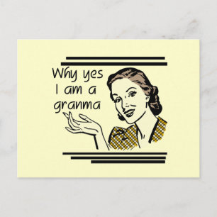Retro Granma T - Shirts und Geschenke Postkarte