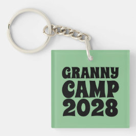 Retro Granny Camp Text Acrylic Schlüsselanhänger