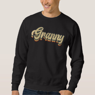 Retro Granny Mama Leben Muttertag Vintager Text Sweatshirt