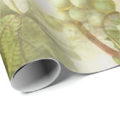 Retro Grape Pattern Wine Lovers  Geschenkpapier (Rolleneckpunkt)