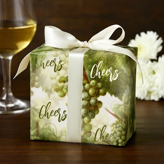 Retro Grape Pattern Wine Lovers  Geschenkpapier