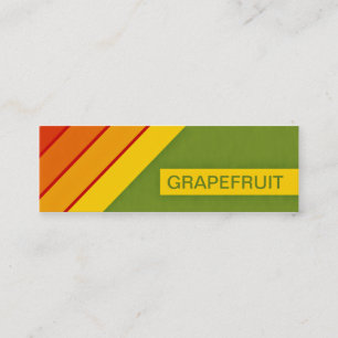 Retro GRAPEFRUIT Mini Visitenkarte