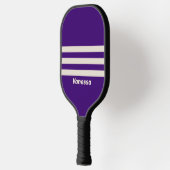 Retro Grapevine Three Across Striss mit Name Pickleball Schläger (Links)