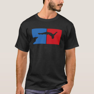 Retro Graphic Cliff Diver Cliff Tauchen Tombstonin T-Shirt
